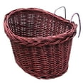 thumbnail image 1 of Miangastore Detachable Front Handlebar Basket Handmade Natural Rattan Bike Storage Basket(Brown), 1 of 8