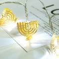 thumbnail image 5 of Product Category Party Light-up Decoration Product Title 10 Chanukah Hanukkah String Party Light Candlestick Battery Operated For Home Lamp Decorations, 5 of 5