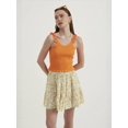 thumbnail image 3 of V Neck Smocked Cropped Top, 3 of 5