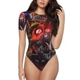 thumbnail image 1 of Goofa Five Nights At Freddy'S Printed Women Rash Guard Short Sleeve,Tummy control Swimsuit Surfing Swimsuit Bathing Suit One Piece Swimsuit UPF 50-XX-Large, 1 of 7