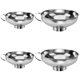 thumbnail image 1 of IDEANATEGRATE 4Ud Embudo Ancho Acero Inoxidable Resistente Para Trasvasar Líquidos Y Evitar Derrames En Cocina, 1 of 8