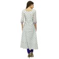 thumbnail image 4 of Bimba Kurti Angrakha Style Cotton Ladies Long Kurta Indian Ethnic Clothing, 4 of 8