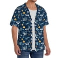 thumbnail image 2 of KLL Sea Turtle Print Men's Shirt Short Sleeve Button Down Summer Cuba Beach Shirts- 4X-Large, 2 of 5