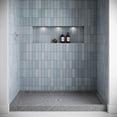 thumbnail image 2 of Streamline NTM-886-60GR-AL 60 in. x 36 in. Alcove Acrylic Shower Base in Matte Grey with Center Drain, Drain Included, 2 of 4
