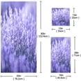 thumbnail image 3 of Towel Set of 3, Periwinkle Blue Lavender 1 Bath Towel, 1 Towel, 1 Small Square Towel, Strong Soft and Compact Absorbent Yoga Gym Hotel Excellent Choice. Washcloth Gift, 3 of 7