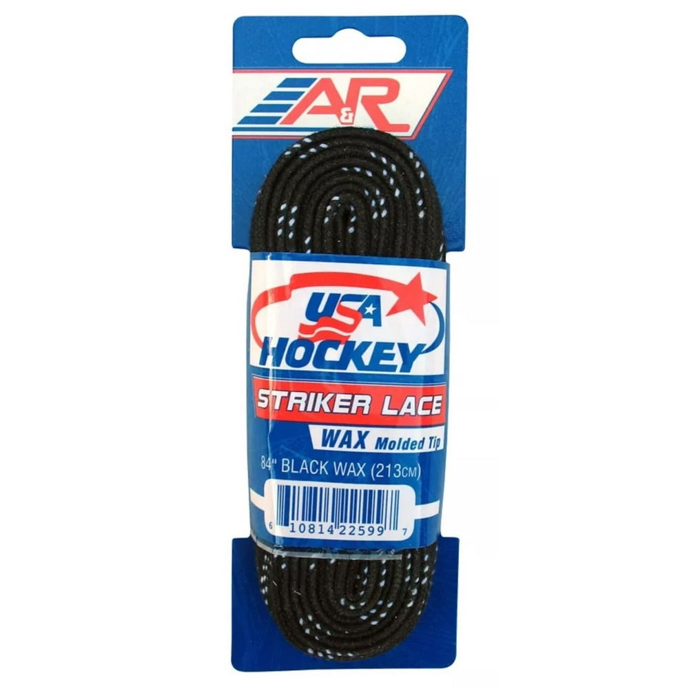 A&r Striker Ice Hockey Waxed Skate Laces Pro Style Heavy Duty Lace Double Yarn