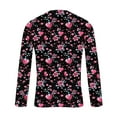 thumbnail image 4 of Men's Valentines Day Outfits Long Sleeve T-Shirts Crew Neck Love Hearts Printed Funny Tees Casual Holiday Tops (M, Pink #A), 4 of 4