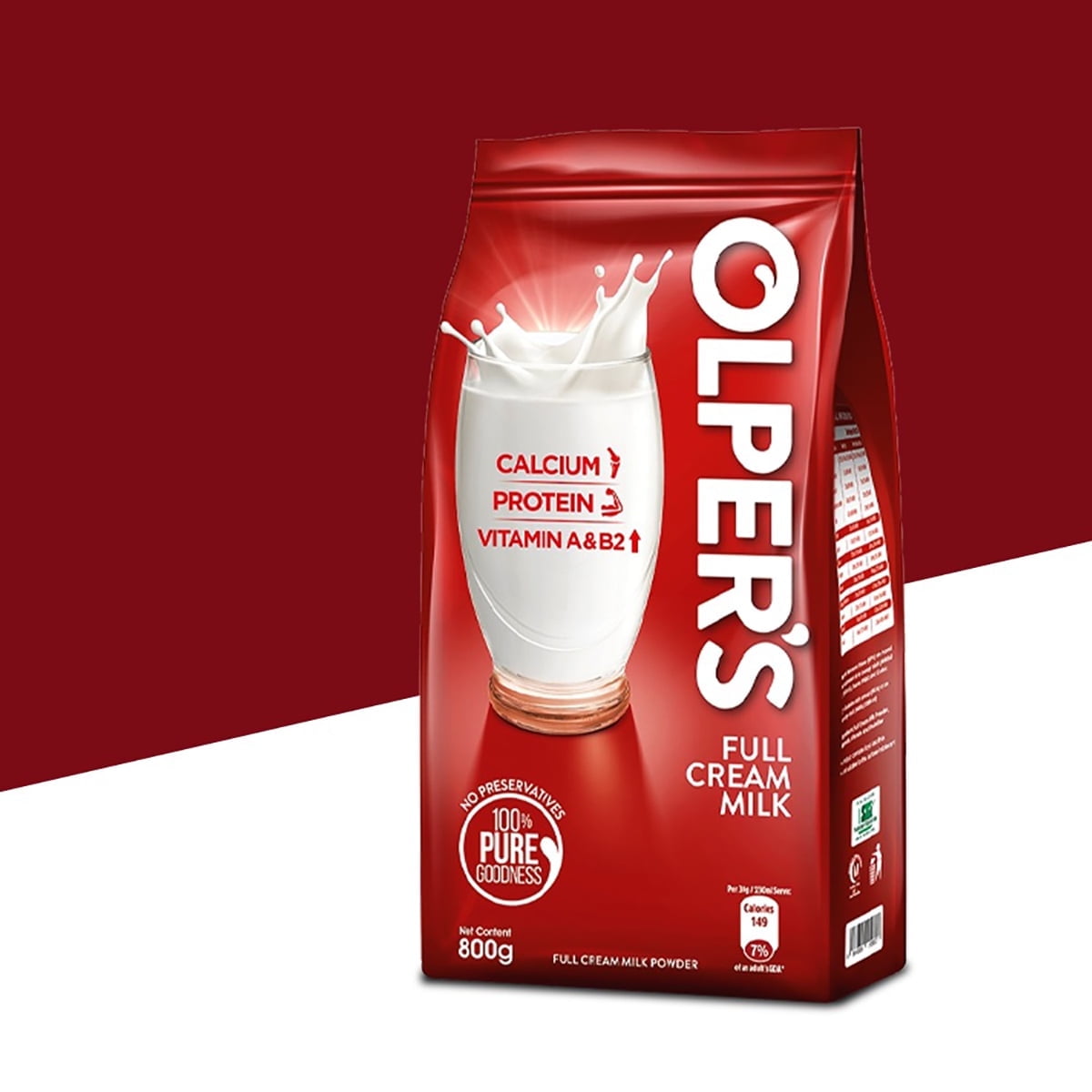 Olper's Full Cream Milk Powder 800g (28.21Oz) | Pack of 1 | Richness of Milk | Makes Creamy Drinks, Baking & More