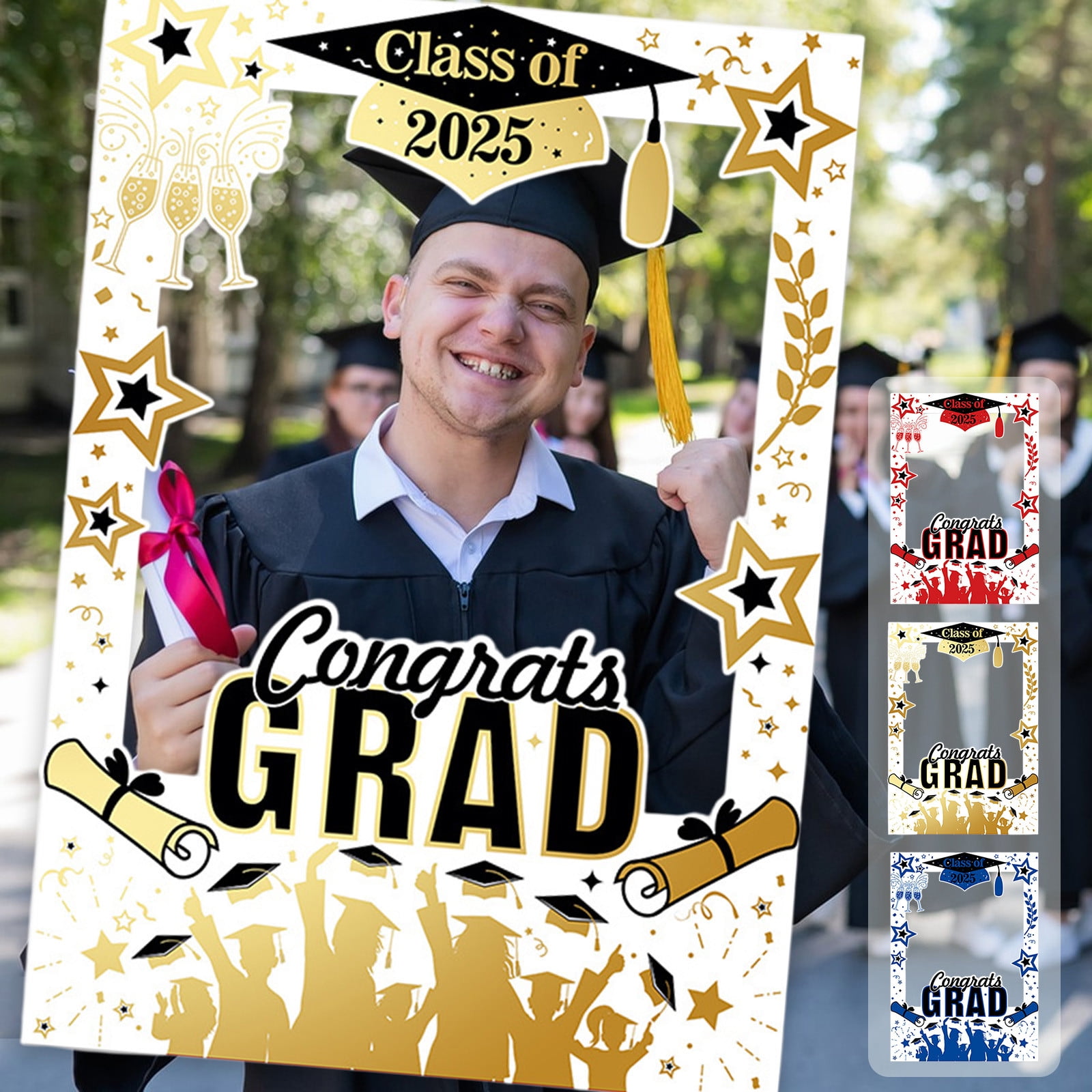 COM1950s Graduation Photo Booth Props, Large 26.77x18.9 Inches Graduation  Party Decorations 2025 with Photo Frame for Graduation Ceremony,  Commencement Party Supplies for Senior Graduates - Walmart.ca