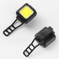 thumbnail image 3 of Led Bike Lights Set 100mAh 130/80 Lumen Bicycle Lights Front and Rear IPX5 Waterproof Bike Tail Light Type-C Rechargeable Rear Bike Light with Clip and Straps for Night Riding, 3 of 7