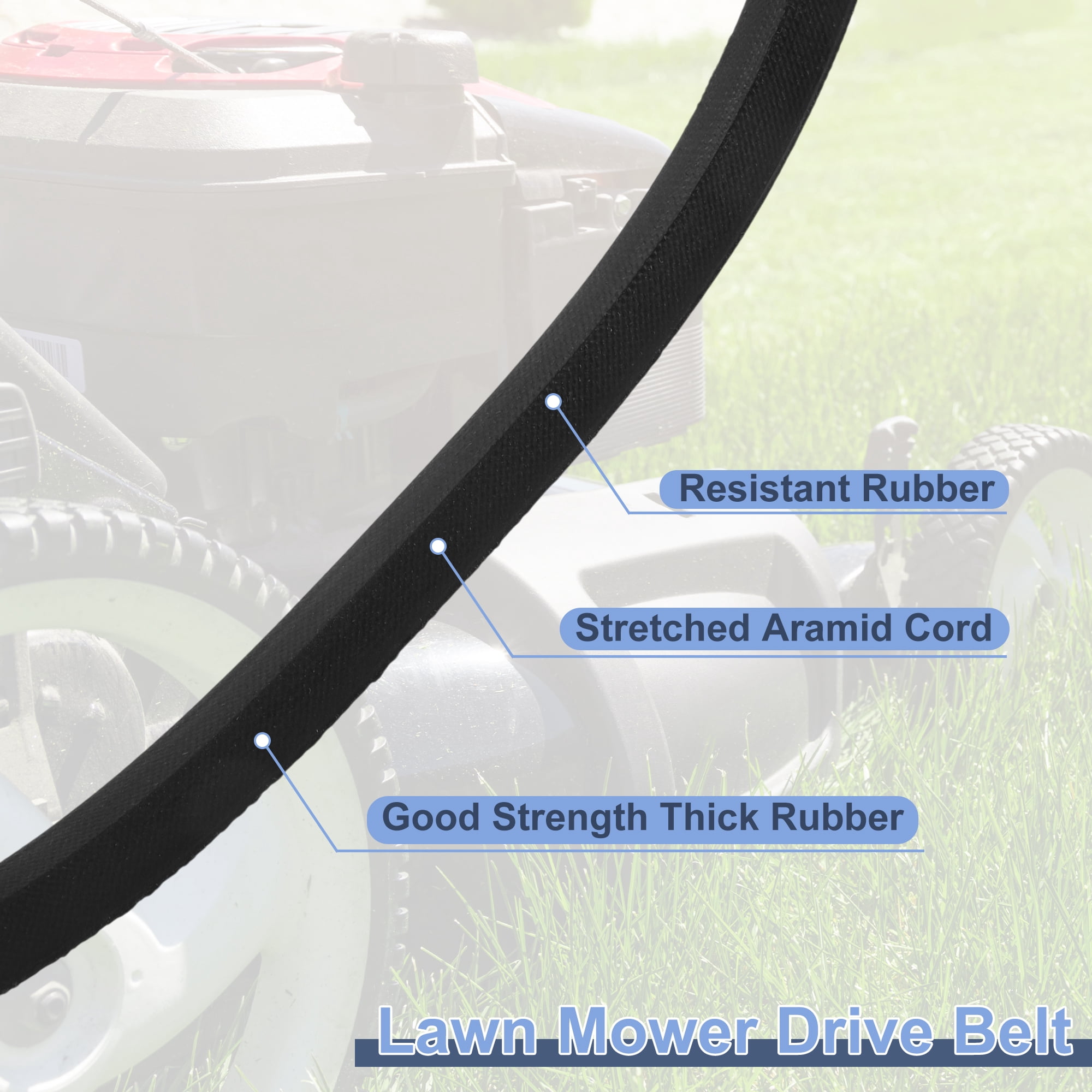 Unique Bargains No.07200922 Lawn Mower Deck Belt for Ariens Ikon 60 Lawn Mower