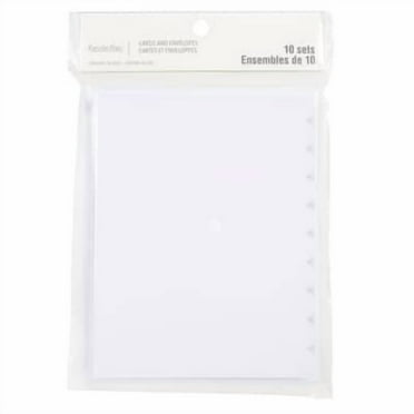 12 Packs: 10 ct. (120 total) 4.25" x 5.5" White Scalloped Cards & Envelopes by Recollections™