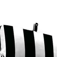 thumbnail image 5 of Jordan Manufacturing 72" x 22" Cabana Black Stripe Rectangular Outdoor Chaise Lounge Cushion with Ties and Hanger Loop, 5 of 12