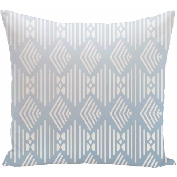 Simply Daisy 16" x 16" Fishbones Geometric Print Pillow