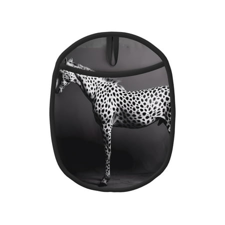 

Lukts Monochrome Leopard Horse Print Silicone Pot Mat Mitten With Hanging Loop Heat Resistant Oven Mitts Non-Slip Bbq Baking Smoking Potholders