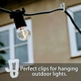 thumbnail image 3 of 50 PCS Gutter Hooks, Mini Plastic Christmas Light Clips Outdoor Light Clips for Christmas Xmas Decoration, 3 of 6