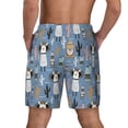 thumbnail image 2 of Lsque Mens Swim Trunks Llamas And Cactus Pattern - Bathing Suit Compression Liner - Beach Swim Shorts Swimwear - (S-3XL) - Stretch Quick Dry -Small, 2 of 9