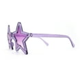 thumbnail image 3 of Retro Funky Star Shape Hippie Plastic Sunglasses All Purple, 3 of 4
