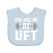 Inktastic Weightlifting You Had Me at Lift Boys or Girls Baby Bib