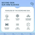thumbnail image 5 of Tisoloow Arm Sleeves UV Sun Protection Cooling UPF 50+ for Men Women Sunblock Cycling, Golf, Outdoor Sports White&Grey&Navy One Size, 5 of 7