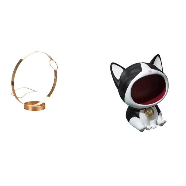 Soporte De Hierro Para Botellas De Vino, Estatua De Gato, Adorno Artesanal, Cuenco Para Llaves De Entrada, Cuenco Para Dulces, Figura Decorativa Para Centro De Mesa, Dormitorio, Escritorio,