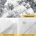 thumbnail image 4 of No Hook Tiger Leopard Shower Curtain with Snap in Liner Set, Farmhouse Retro Nature Forest Trees Animals Waterproof Bathroom Curtains with See Through Top Window, Hotel Style Standard 72 x 72 Inch, 4 of 9
