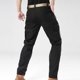thumbnail image 3 of Pantalones largos para hombre, con bolsillos, color combinado, rectos, para exteriores, montañismo, versátiles, de poliéster, blusa y pantalón., 3 of 6