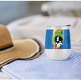 thumbnail image 4 of Looney Tunes Official Marvin the Martian 12 OZ Stemless Wine Tumbler, Stainless Steel Travel Cup|Lake Tumbler|Insulated with Leak Resistant Slide-Lock Lid, White, 4 of 7