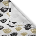 thumbnail image 4 of Ambesonne Trippy Window Valance, Woman Eyes Love Modern Art, 54" X 12", Yellow and Black, 4 of 5