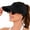 Black, variant on Women's UPF 50+ Sun Visor Ponytail Hat Open Top Breathable Hollow Cutout Visor for Women Jogging and Gardening