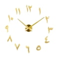 thumbnail image 3 of Etiqueta engomada Zulema Reloj de pared grande 3D de lujo dorado Reloj de pared decorativo de cuarzo, 3 of 8