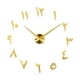 thumbnail image 3 of Reloj de pared 3D DIY, reloj adhesivo de pared grande, reloj adhesivo de pared acrílico con espejo Dorado, 3 of 9