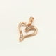 thumbnail image 3 of Hermoso Collar Corazon Cristales Diamante Oro Rosa 14k Lam rosa Unitalla, 3 of 7