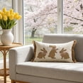 thumbnail image 7 of AZXY Easter Decorative Throw Pillow Covers 12x20, Soft Polyester Fabric Square Pillow Case, Farmhouse Outdoor Cushion Cover for Couch Sofa Bed Car Spring Easter Home Decor, 7 of 7