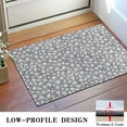 thumbnail image 3 of Gray Christmas Snowflake Pattern Door Rugs,Washable Non Slip Door Mats Indoor,Decorative Door Mats,Entry Mat Indoor for Entrance,Bedroom,Kitchen,Bathroom,16"x24", 3 of 6