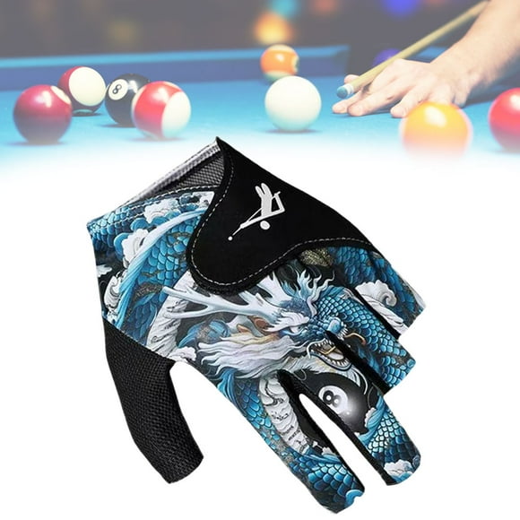 Glove Billar Billiards Hand Half Finger Snooker No Slip Sleters E (a)
