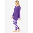 thumbnail image 2 of Only Necessities Plus Size Henley Tunic & Jogger PJ Set, 2 of 5