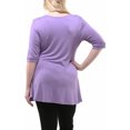 thumbnail image 3 of Women's Plus Size Henley Tunic Top, 3 of 4