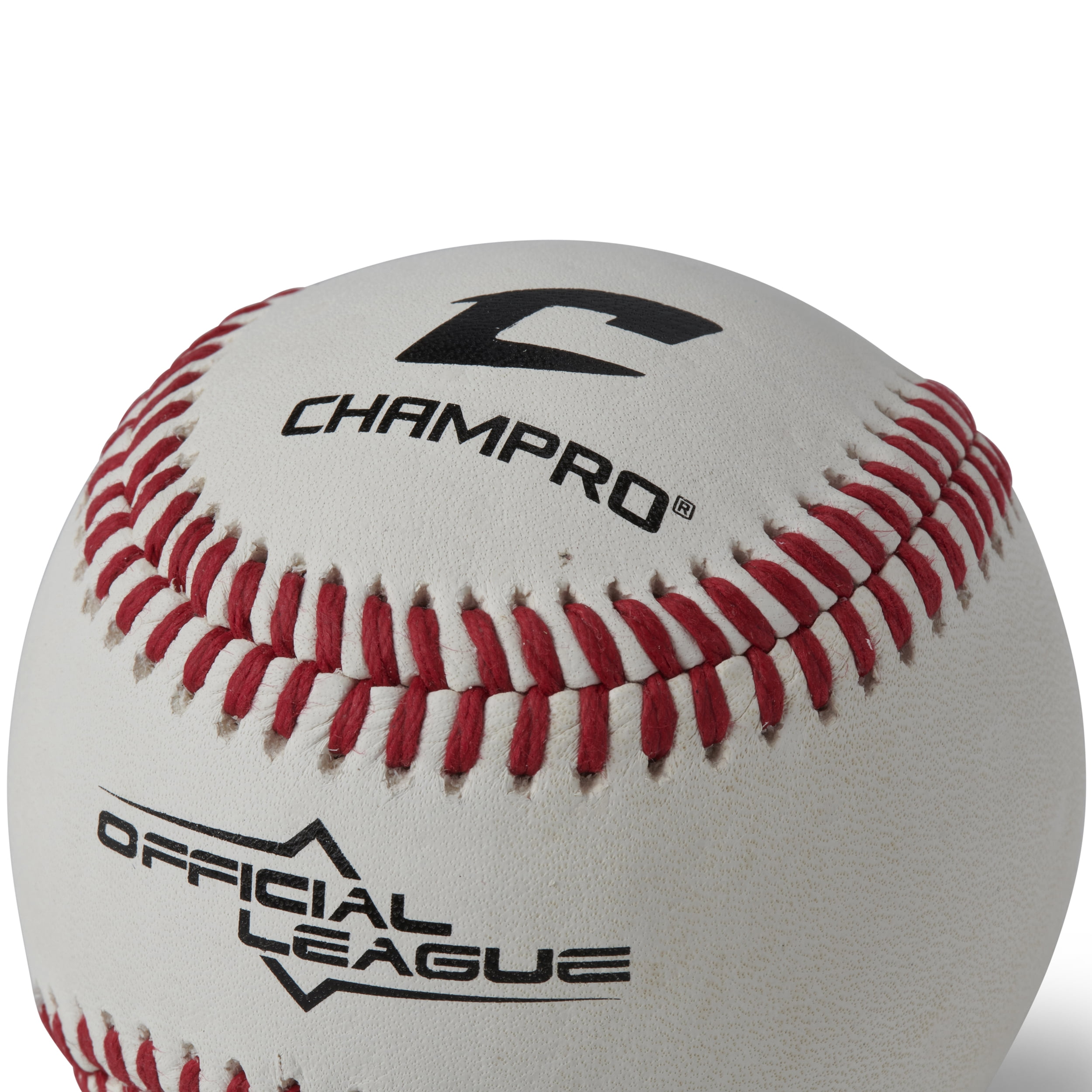 Champro Sports Official League Baseballs, Full Grain Leather Cover, 12 Pack