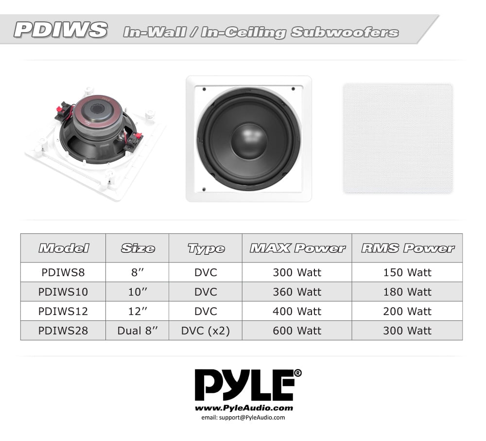 pyle in wall subwoofer