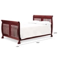 thumbnail image 2 of DaVinci Hidden Hardware Twin-Full Size Bed Conversion Kit in Cherry, 2 of 3