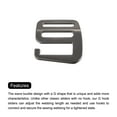 thumbnail image 4 of Uxcell 0.98" 25mm Webbing Release G Hook Buckle Adjusters for Backpack Strap, 2Pack Dark Grey, 4 of 5