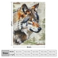 thumbnail image 4 of Orinice Wolf Warm Lightweight Blanket Soft Fleece Blankets for All Seasons, Decorative Throw Blanket for Living Rooms, Sofa, Office, Cow Gifts, Long-lasting Comfort, Multiple Sizes Available 50x60in, 4 of 6