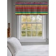 thumbnail image 3 of Valance Curtains for Kitchen Windows Mexican Colorful StripesRod Pocket Valance Rainbow Lines Ethnic StyleShort Window Curtain Topper for Bedroom Living Room Bathroom 42x12in,1&nbsp;Panel, 3 of 9