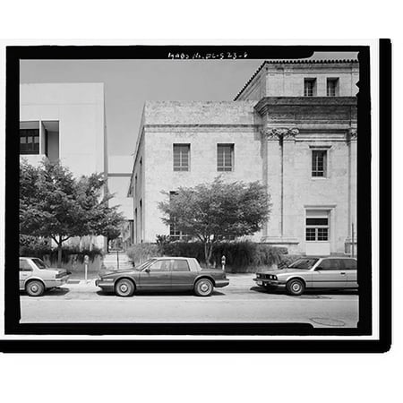 Historic Print, U.S. Post Office & Courthouse, 300 Northeast First Avenue, Miami, Dade County, FL - 6, 16" x 20"