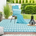 thumbnail image 2 of Contemporary Arrow Indoor/ Outdoor Area Rug, 6' x 9', Teal, 2 of 9
