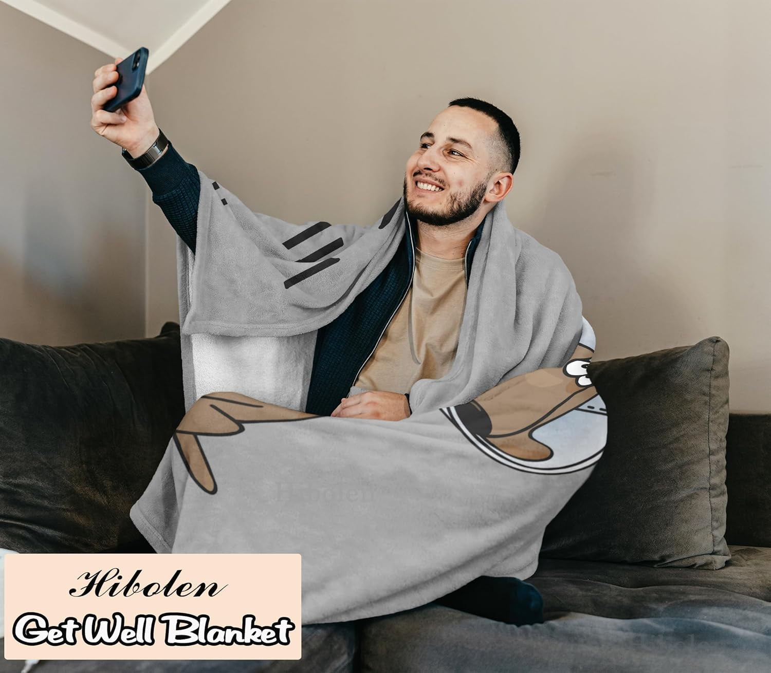 Get Well Gifts for Women/Men After Surgery, Sympathy Gift, Feel Better/Get Well Soon Gifts for Women, Surgery Recovery Gifts for Men, at Least You Dont Have to Wear A Cone Blanket