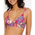 thumbnail image 4 of Hula Honey Juniors’ Impressionist Bloom Bikini Top, Large, Multi, 4 of 5