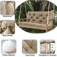 thumbnail image 6 of YLLN 60*40 Inch Porch Swing Cushions, Patio Furniture Cushions With 4" Thicken Backrest, Bench Cushions For Outdoor Furniture, Anti-Fading Waterproof Patio Cushions, 6 of 8