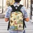 thumbnail image 7 of Curious George Stylish Popular Backpack, Casual Backpack, Large Capacity, Commute, Lightweight, Waterproof, Durable, Town Backpack, Black, Free size, 7 of 7